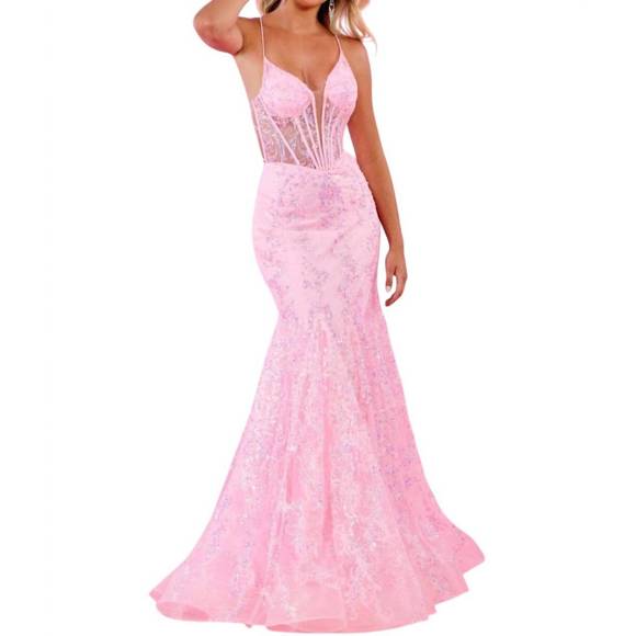 NEW RACHEL ALLAN the shannon gown: long formal prom dress...